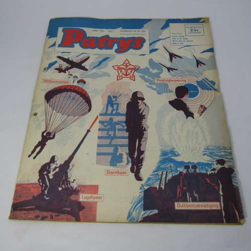 Patrys magazine - April 1971 - Hoerskool uitgawe - Militere opleiding van SA seuns - punch holes