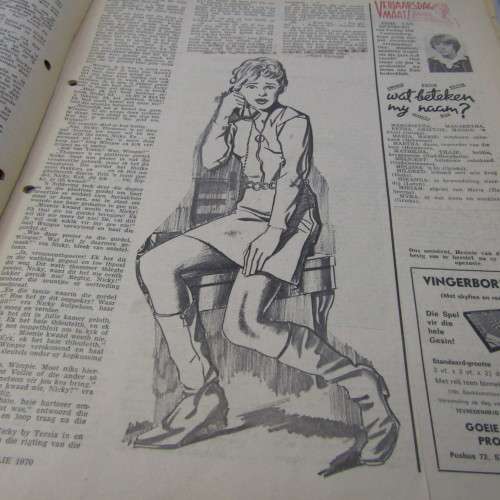 Patrys magazine - Julie 1970 - Hoerskool uitgawe - cover loose - articles removed  - punch holes