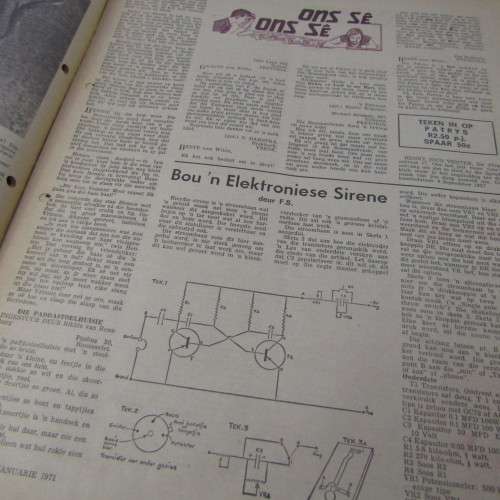 Patrys magazine - Januarie 1971 - Hoerskool uitgawe - articles removed and pages 17/18/19/20