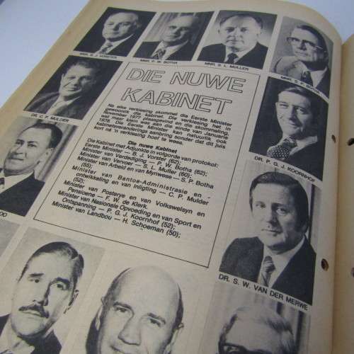 Patrys magazine - April 1978 - Die nuwe kabinet  - no poster - punch holes