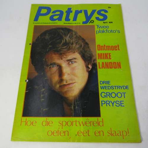 Patrys magazine - April 1978 - Die nuwe kabinet  - no poster - punch holes