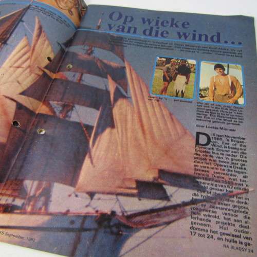 Patrys magazine - September 1982 - Marthinus Pretorius - SA Rugby deel 4 - no poster - punch holes