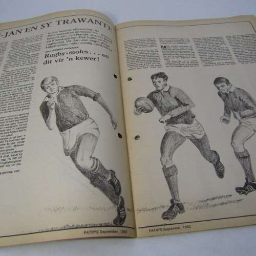 Patrys magazine - September 1982 - Marthinus Pretorius - SA Rugby deel 4 - no poster - punch holes