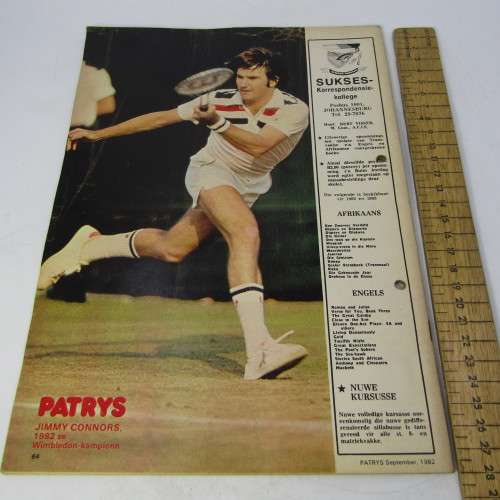 Patrys magazine - September 1982 - Marthinus Pretorius - SA Rugby deel 4 - no poster - punch holes