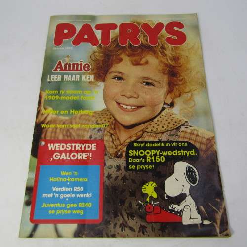 Patrys magazine - Oktober 1982 - Weiner to Hitler en Hertzog - no poster - punch holes
