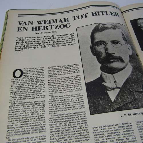 Patrys magazine - Oktober 1982 - Weiner to Hitler en Hertzog - no poster - punch holes