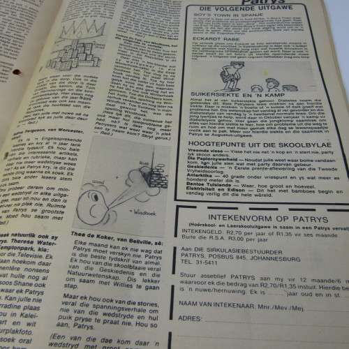 Patrys magazine - Julie 1976 - no poster - punch holes