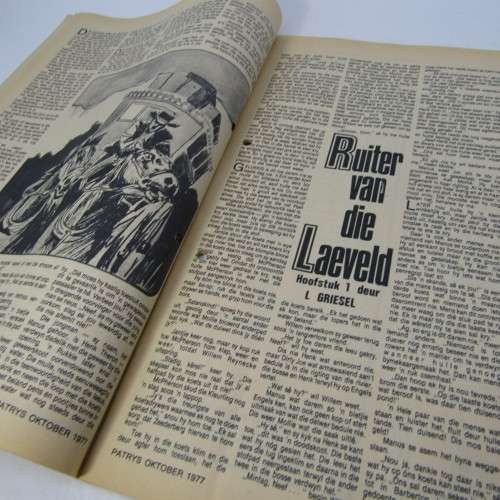 Patrys magazine - Oktober 1977 - Die vroee setlaars in Natal - no poster - punch holes