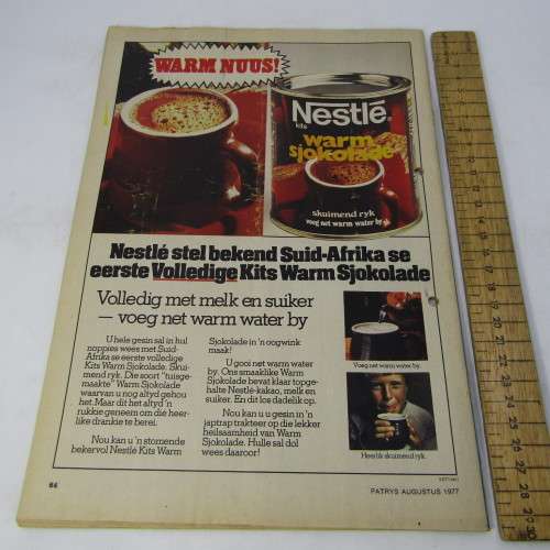 Patrys magazine - Augustus 1977 - President MT Steyn - no poster - punch holes