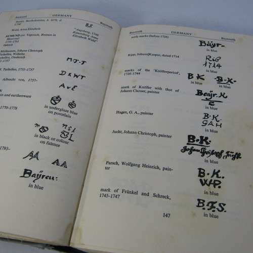 Handbook of pottery and porcelain marks - JP Cushion and WB Honey