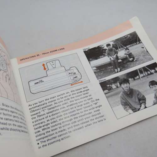 Pentax Zoom-70 camera booklet