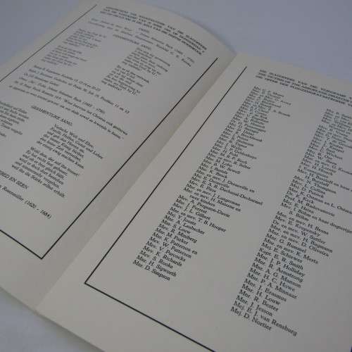 Original Memorial service booklet for Windhoek Air Disaster 20 April 1968 of SA Airways flight 228