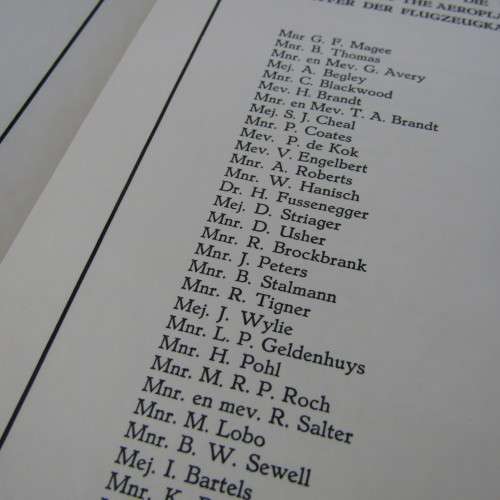 Original Memorial service booklet for Windhoek Air Disaster 20 April 1968 of SA Airways flight 228