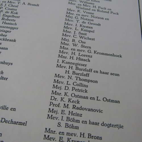 Original Memorial service booklet for Windhoek Air Disaster 20 April 1968 of SA Airways flight 228