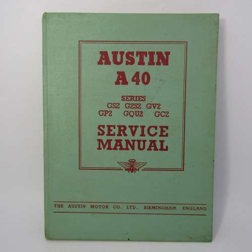 Austin A50 service manual - April 1950