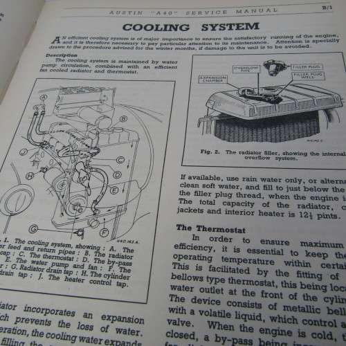 Austin A50 service manual - April 1950