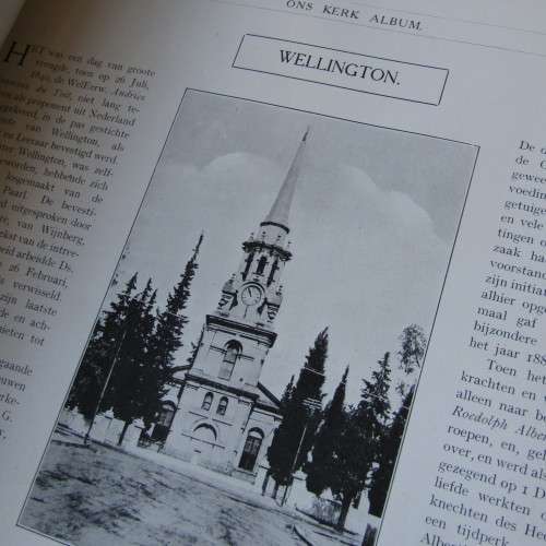 Ons Kerk Album van Hollansche Kerken en leeraren - with photo of Napier`s minister