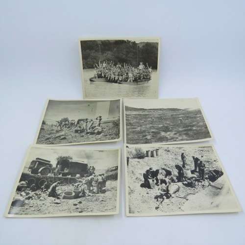Lot of 5 WW2 military photos
