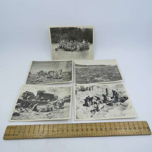 Lot of 5 WW2 military photos