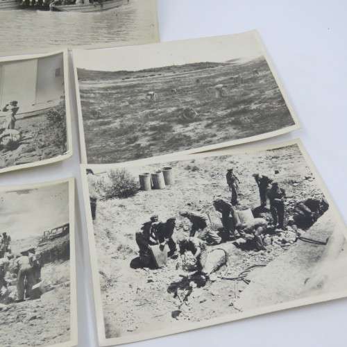 Lot of 5 WW2 military photos
