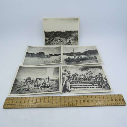 Lot of 5 WW2 military photos