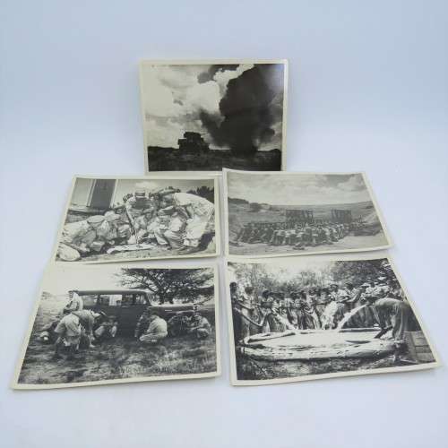 Lot of 5 WW2 military photos