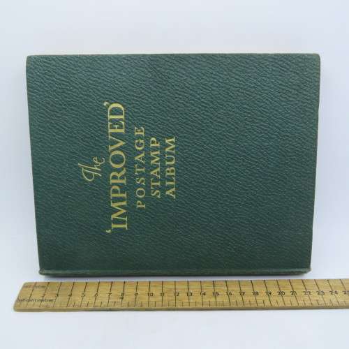 Postal stamp album of the world with over 1300 old stamps - Given to `Alice` in 1937