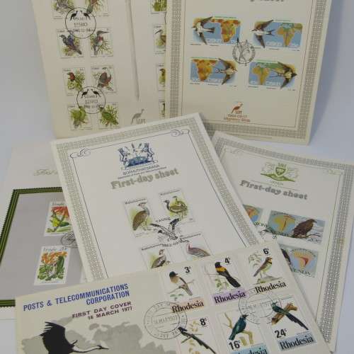 Lot of 33 postal items with Birds