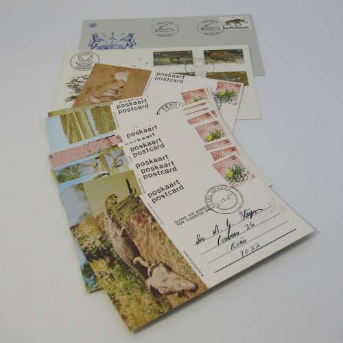 Lot of 28 postal items with animals