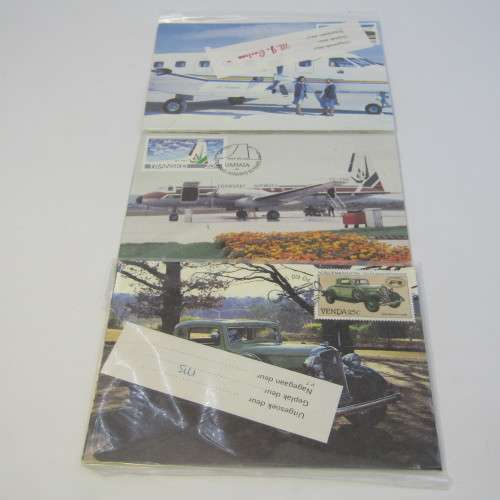 Lot of 19 postal items with planes, trains and automobiles