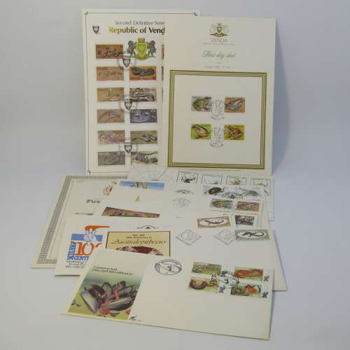 Lot of 11 Postal items with insects, snakes and small animals
