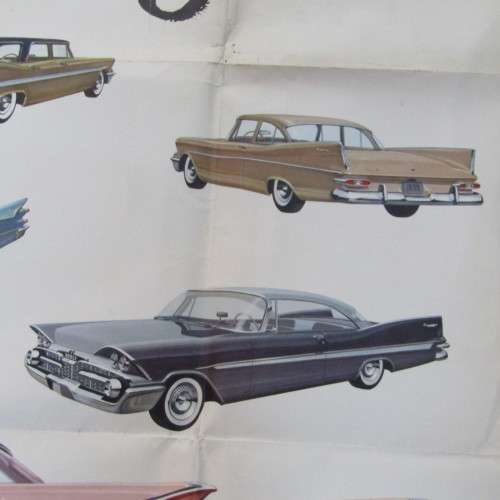 Vintage large 1959 Dodge poster - 96 x 126cm