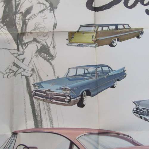 Vintage large 1959 Dodge poster - 96 x 126cm