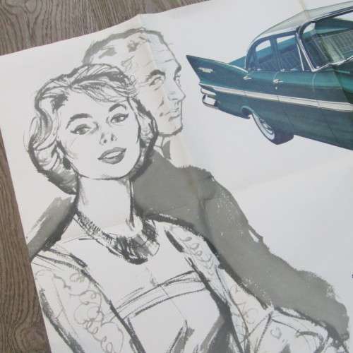 Vintage large 1959 Dodge poster - 96 x 126cm