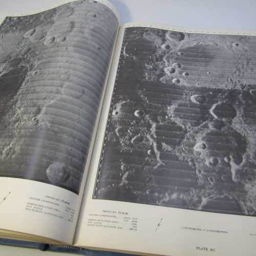 Lunar Orbiter photographic atlas of the moon - Bowker and Hughes - 375 plates of the moon