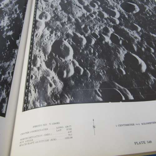 Lunar Orbiter photographic atlas of the moon - Bowker and Hughes - 375 plates of the moon