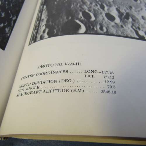 Lunar Orbiter photographic atlas of the moon - Bowker and Hughes - 375 plates of the moon