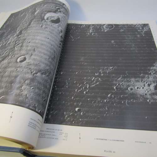 Lunar Orbiter photographic atlas of the moon - Bowker and Hughes - 375 plates of the moon