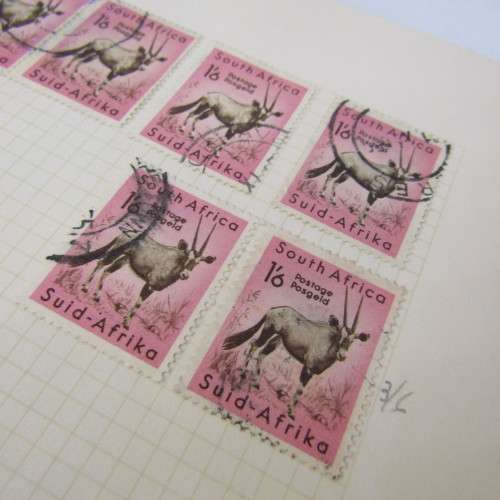 Stamp album with almost 1500 South Africa stamps - some very good ones - unresearched for variations