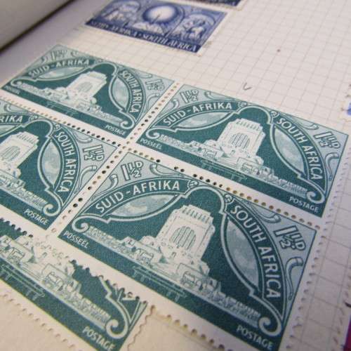 Stamp album with almost 1500 South Africa stamps - some very good ones - unresearched for variations