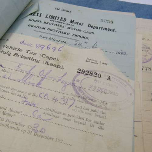 1931 Original paperwork to CA Logie - for building of house on ERF 20 Windhoek