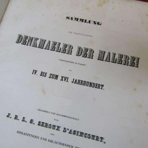 Set of 4 Achitector, Sculptur und Malerei - compiled by J.B.L.G. Seroux A`Agincourt - mid 1800`s