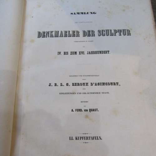 Set of 4 Achitector, Sculptur und Malerei - compiled by J.B.L.G. Seroux A`Agincourt - mid 1800`s