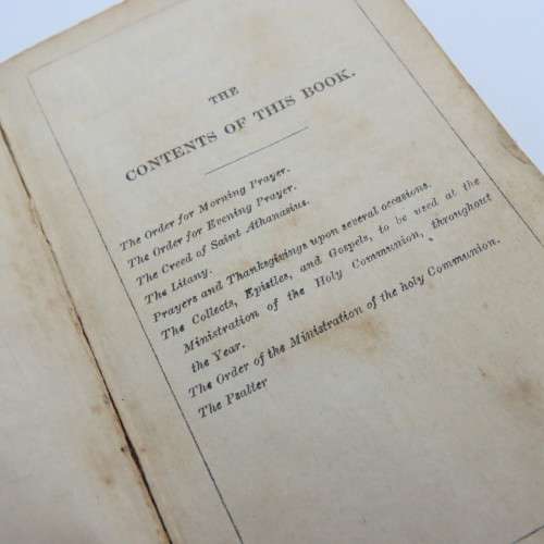 1855 Common Prayer pocket book