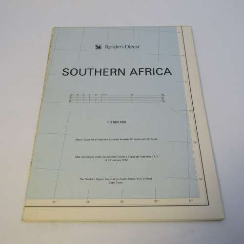 Map of South Africa 1:2500000 - Readers Digest - 106 x 83cm