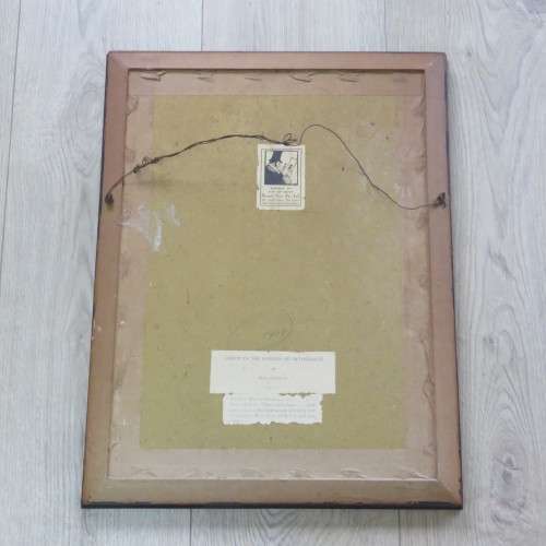 Antique Picture with frame - Christ in the Garden of Gethsemane - Sizes in description