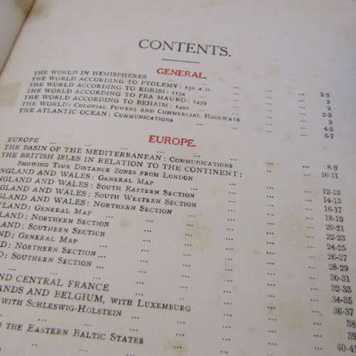 Philip`s Record Atlas peace edition 1921