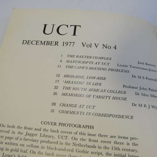UCT booklet for June and December 1977