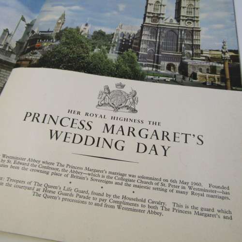 Princess Margaret`s wedding day original booklet 1960