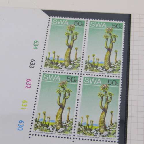 Stamp album with large lot of South Africa, South West Africa and homelands